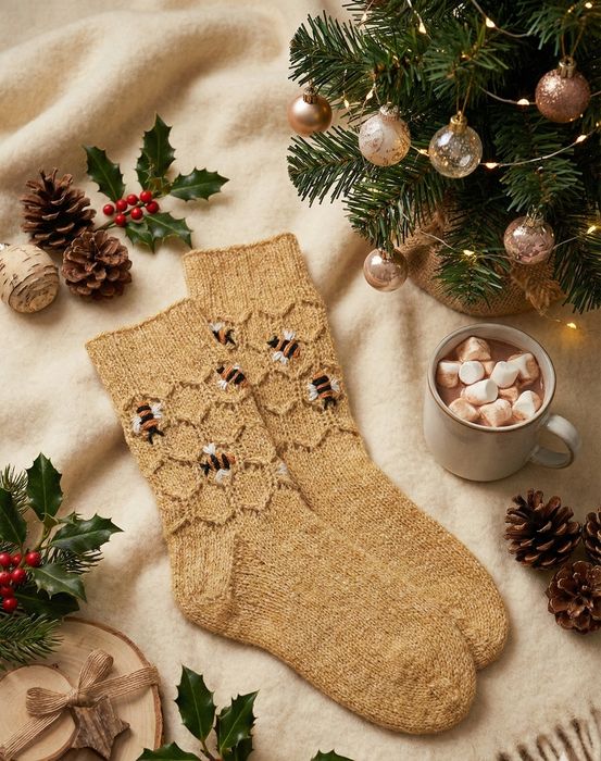 Носки вязаные  шерсть