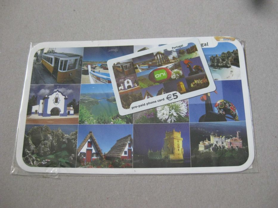 Bilhete Postal Mosaico 12 Cidades c/ Cartão Telefonico ONI Igual 2004