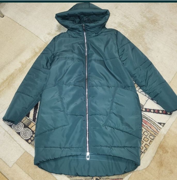 Куртка теплая зима Эмми до - 25.с карманами и капюшоном 50р XL