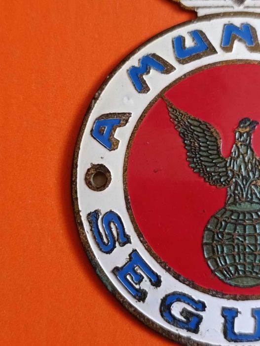 Mundial Seguros Placa Esmaltada