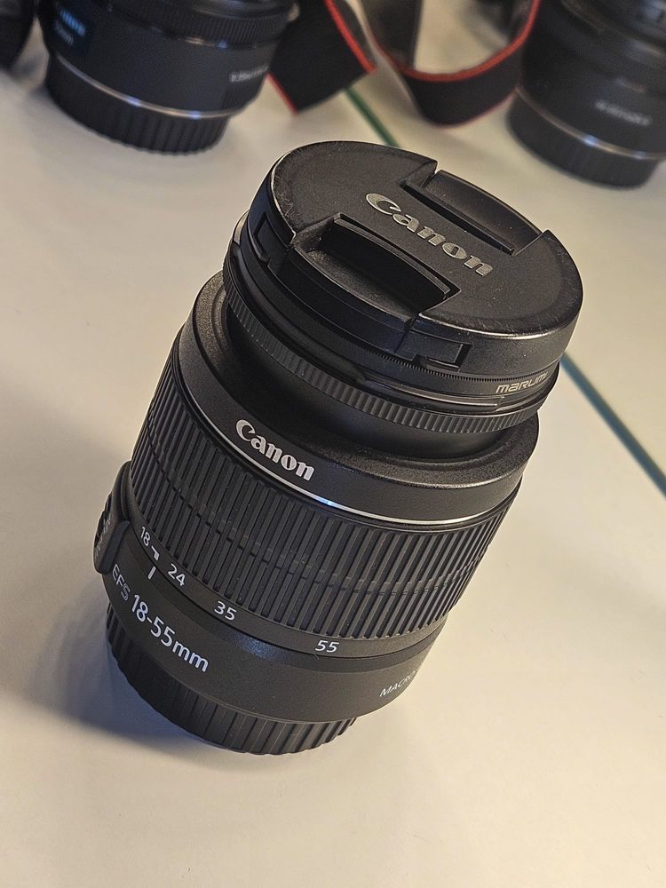 Canon aparat fotograficzny 1300d + 3 obiektywy