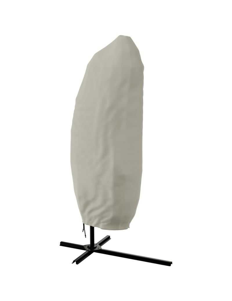 Duży Parasol Ogrodowy Na Wysięgniku Składany 350cm Pokrowiec Granatowy