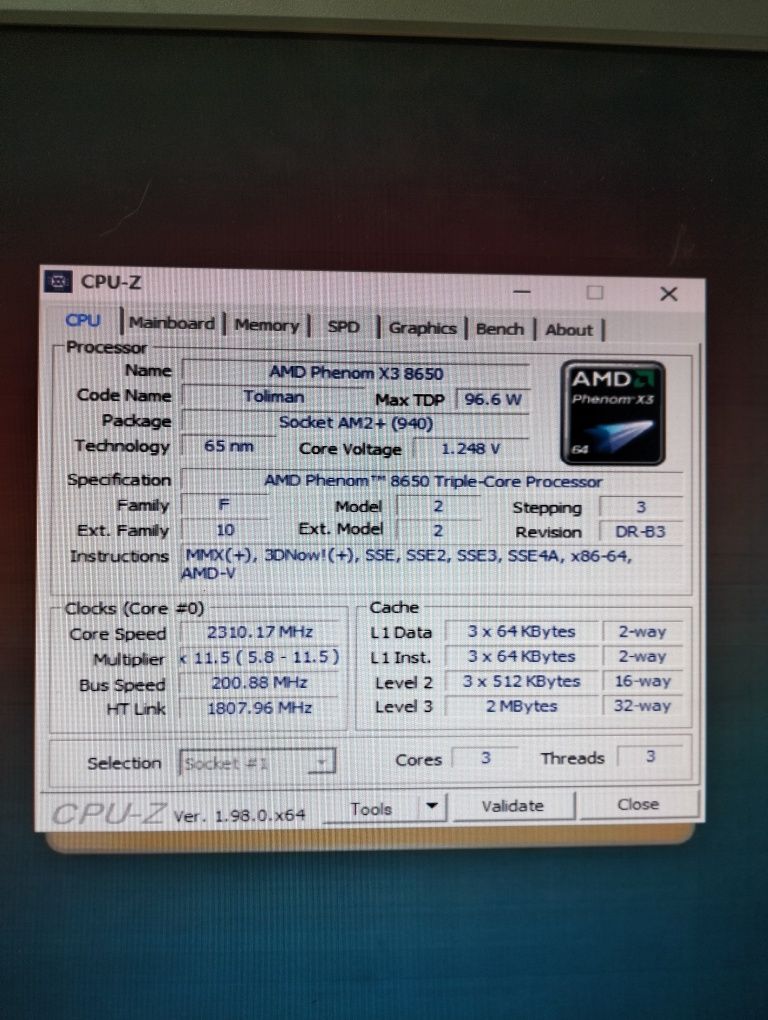Комплект материнская плата Asus + проц Phenom+8Gb ОЗУ