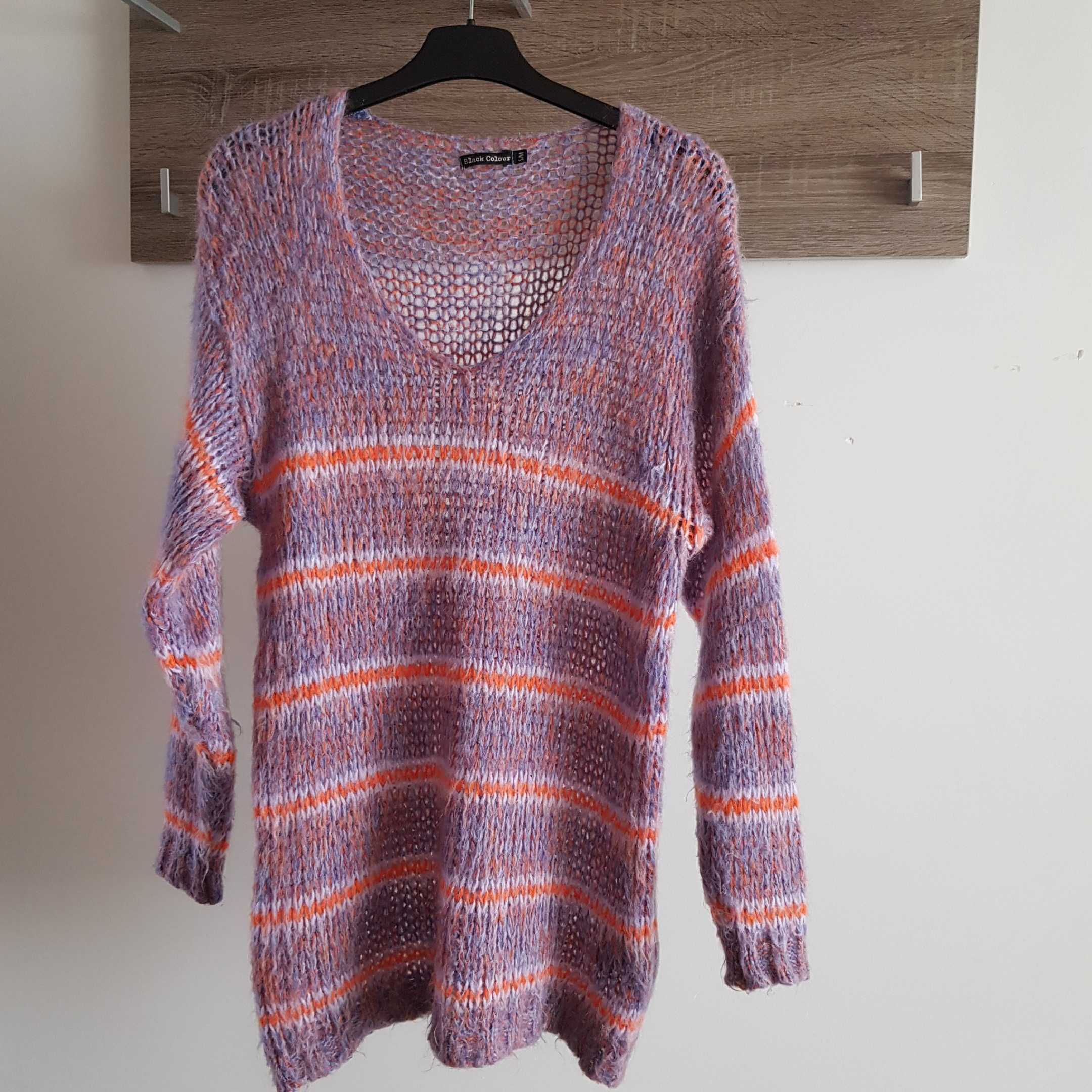 Kolorowy sweter r S/M , 30 procent Moher