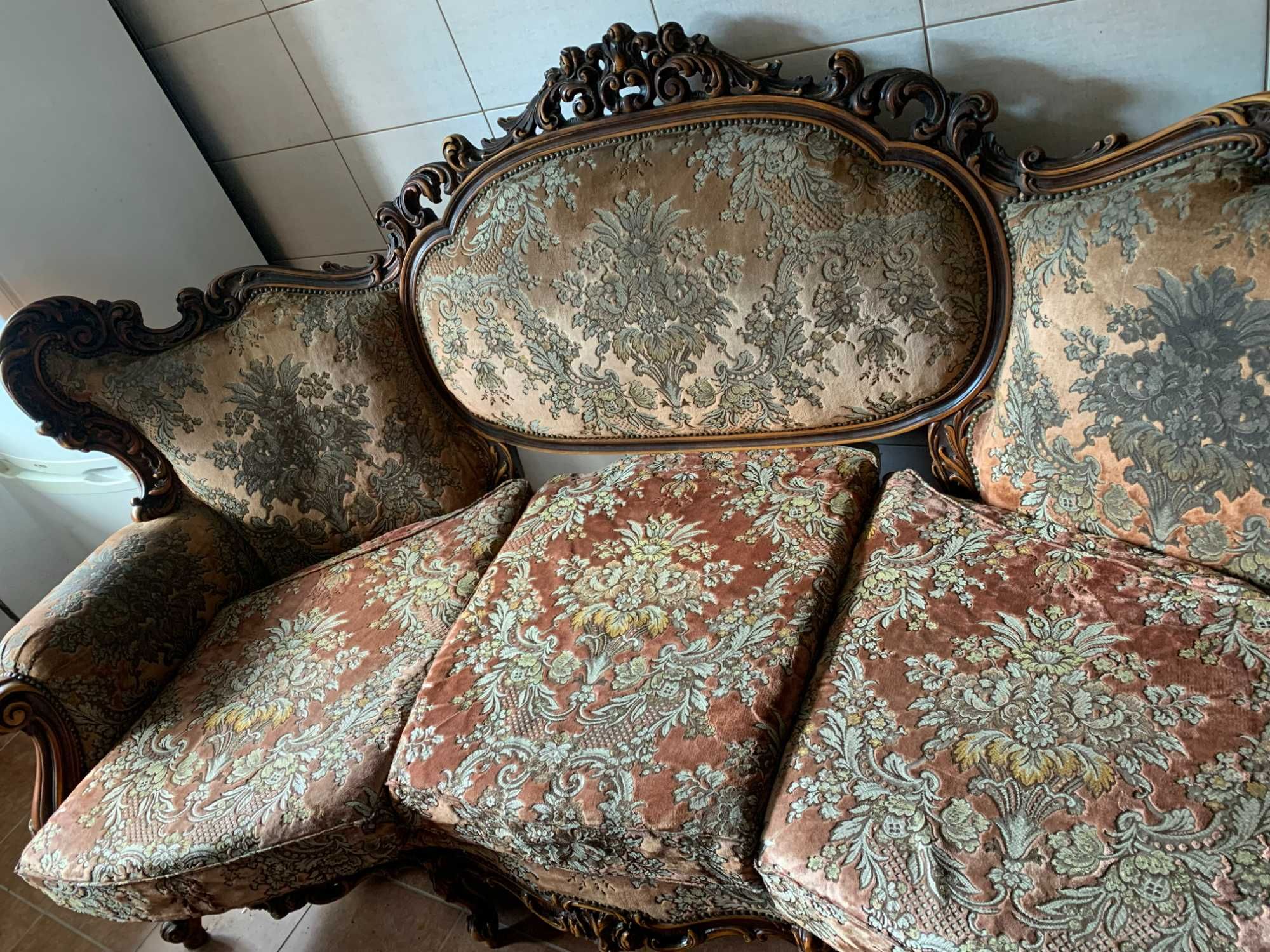 sofa antyk i dwa fotele