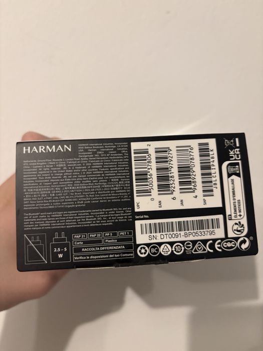 Колонка JBL Clip 4 Black