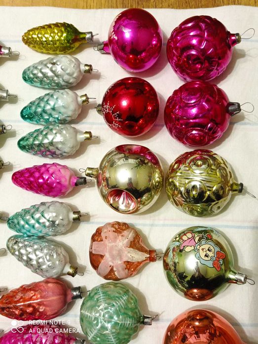 Ёлочные новогодние игрушки. СССР.