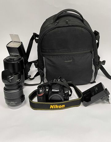 Nikon D3200 - Nikon 18-55 - Tamron 70-300 - Voking VK520 - Plecak