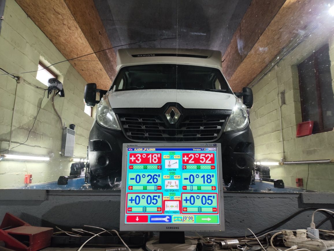 Развал схождение  miniBUS , Crafter VW, Sprinter Mercedes, Бровары