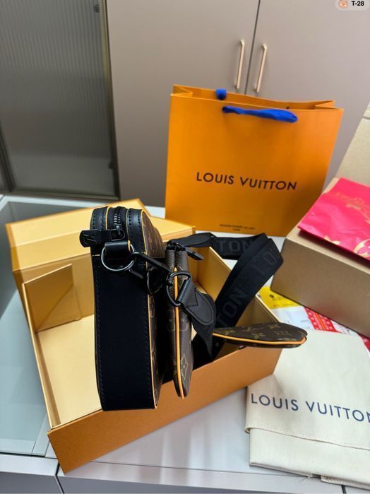 Louis Vuitton trio 3v1 сумка мужская кожаная
