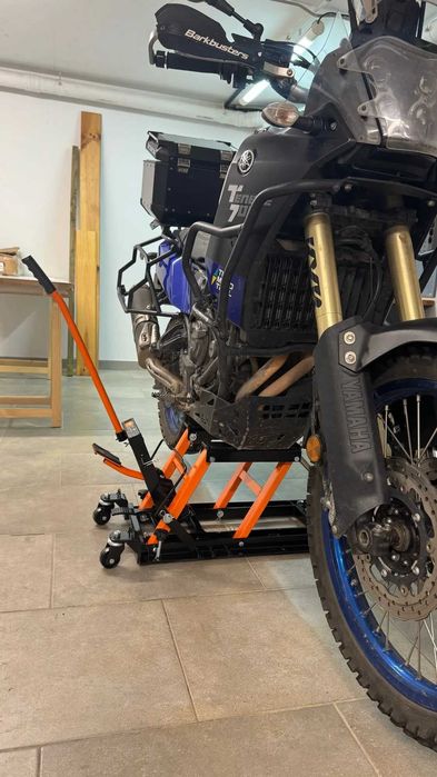 NOWY Hydrauliczny Lewarek Do Motorów Duży Udźwig 680KG z Blokadą