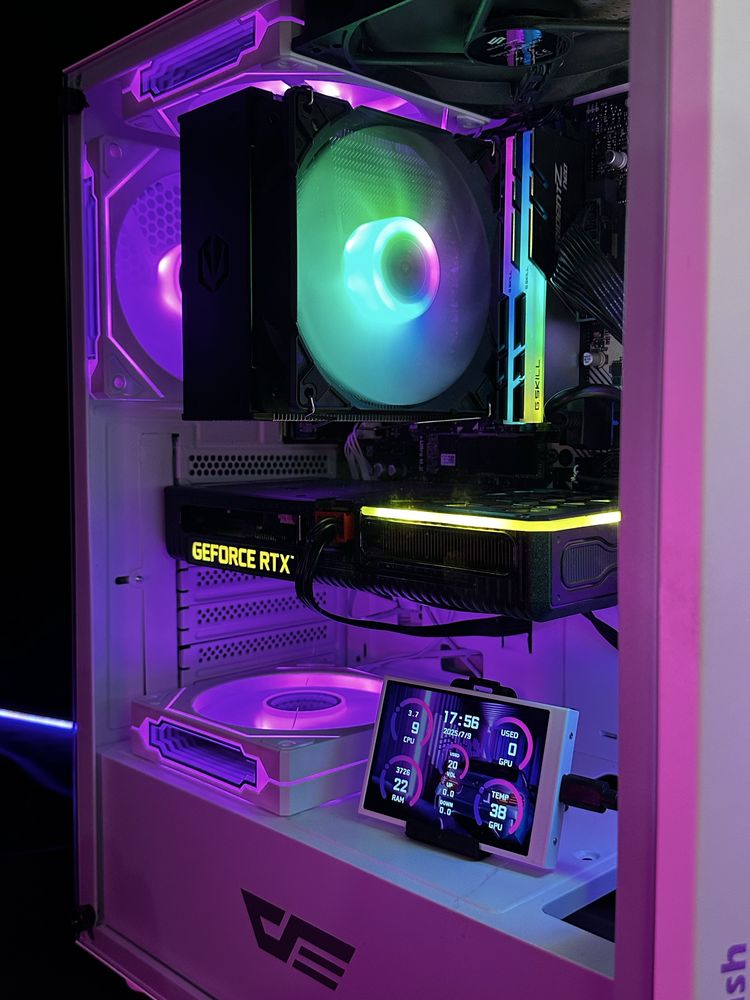 Komputer Gamingowy Biały Ryzen 5 5600x / Rtx 3060 ti / ekran IPS