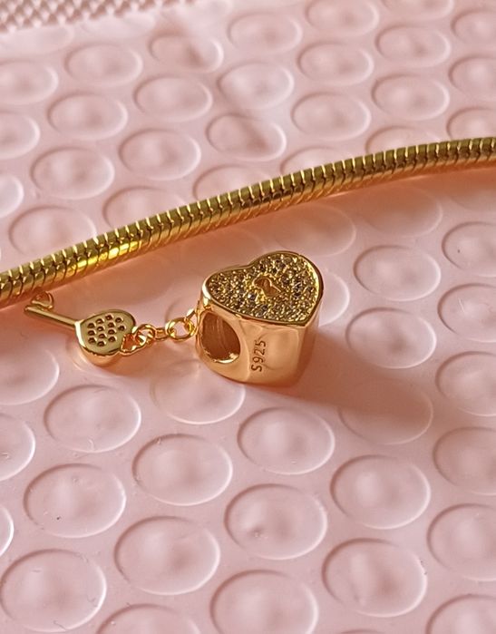 Charms serduszko do bransoletki Pandora