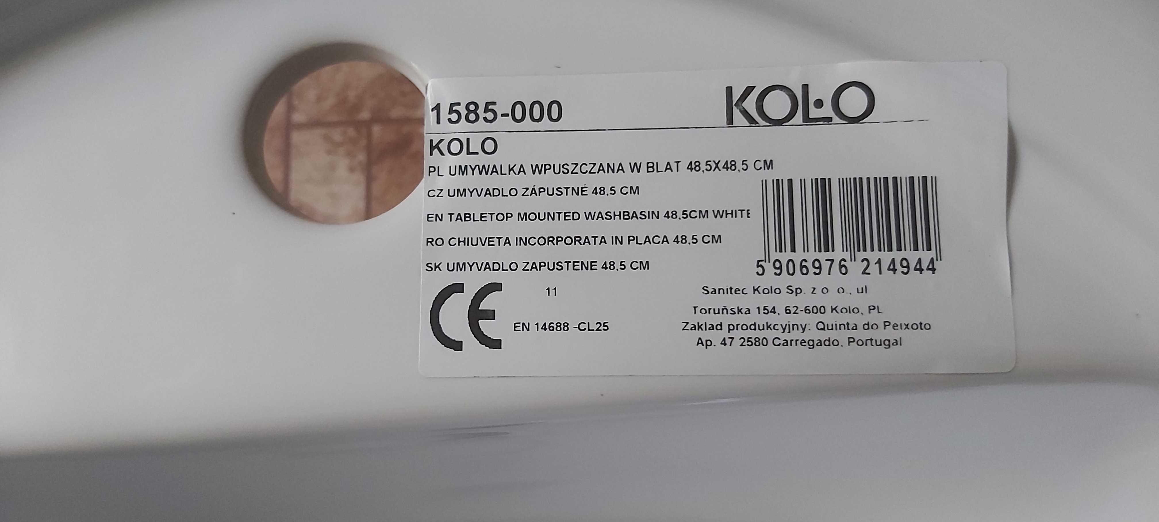 Umywalka KOŁO 48,5 cm wpuszczana