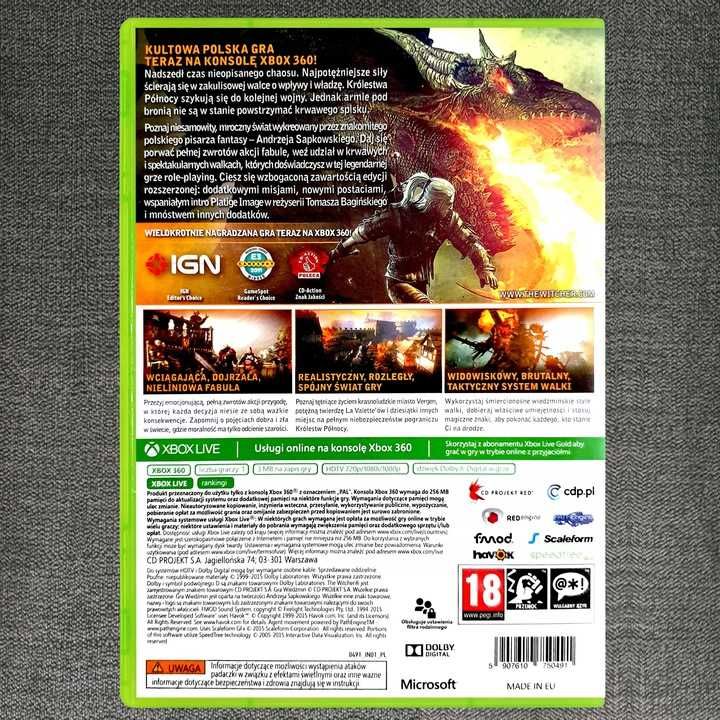 Wiedźmin 2 Zabójcy Królów PL Witcher Xbox One Polski Dubbing