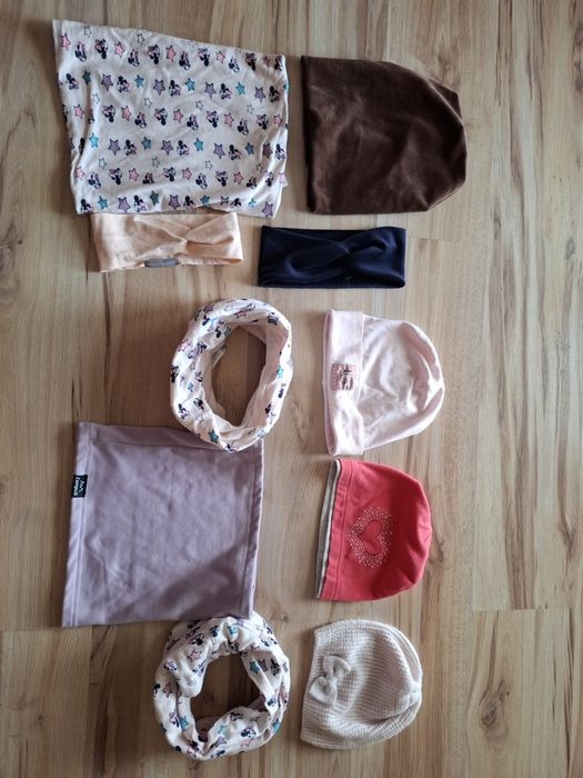 Czapki kominy dla dziewczynki