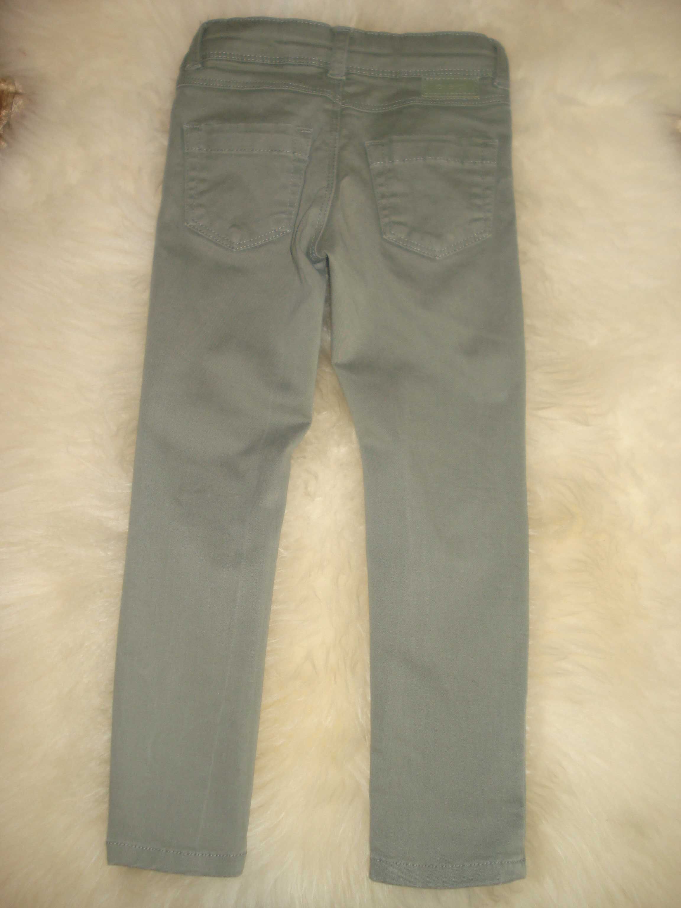 Spodnie skinny zielone r.98