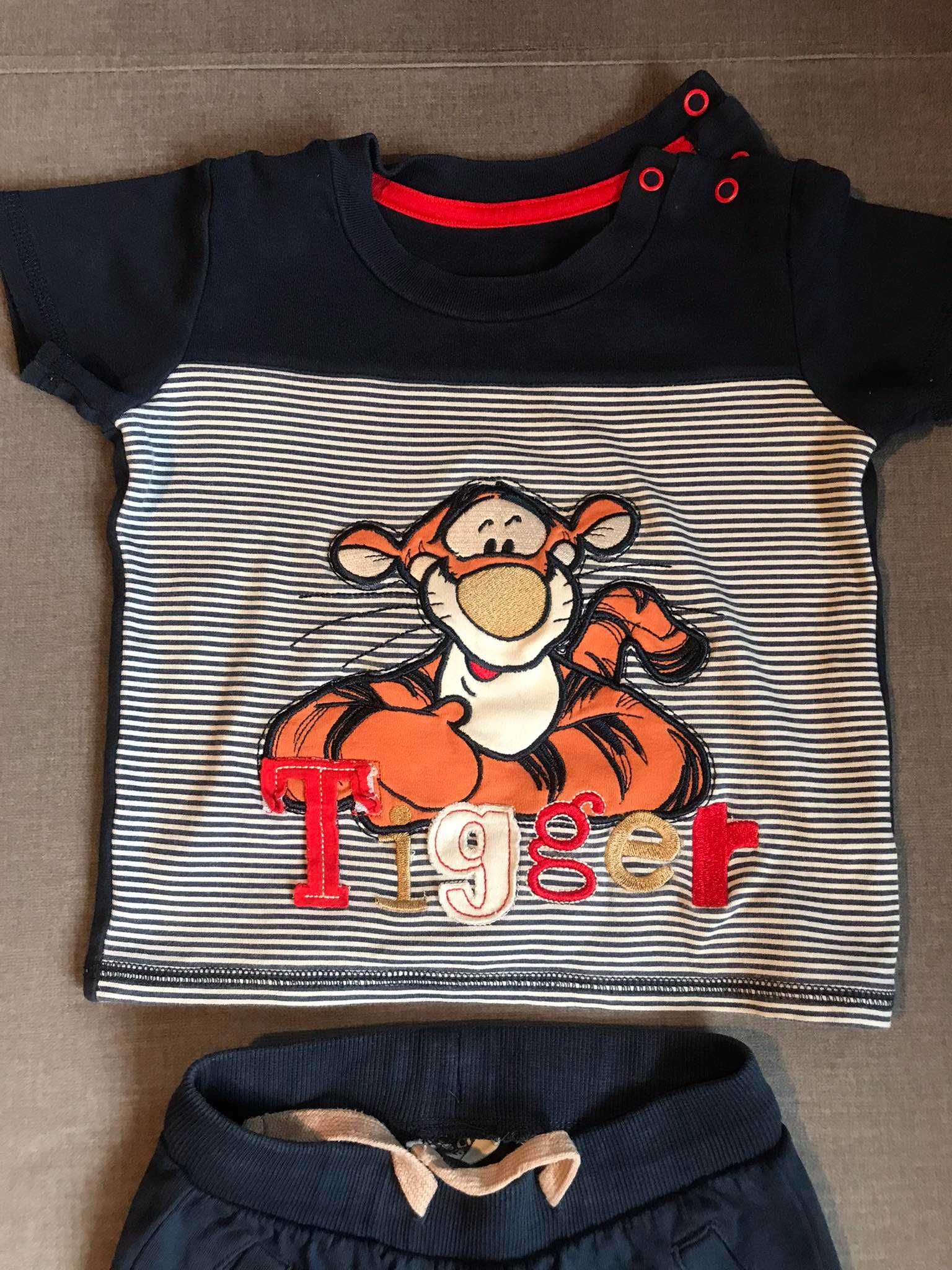 Komplet t-shirt koszulka spodnie 86 12-18 miesięcy