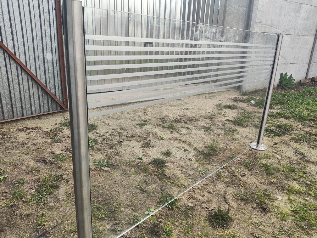 Przęsło szklane na balkon taras ogród