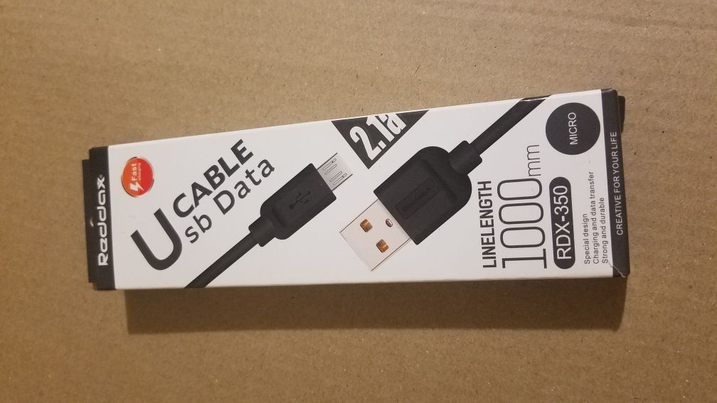 Кабель Micro USB 2.1A 1M