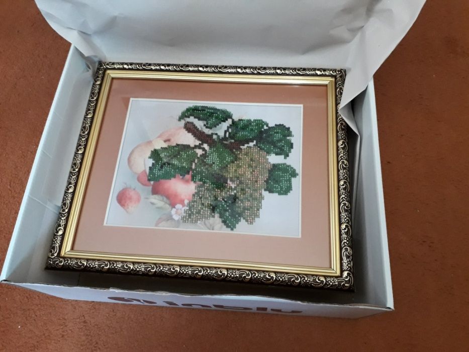 Комплект :4 картини бісером. Натюрморт .