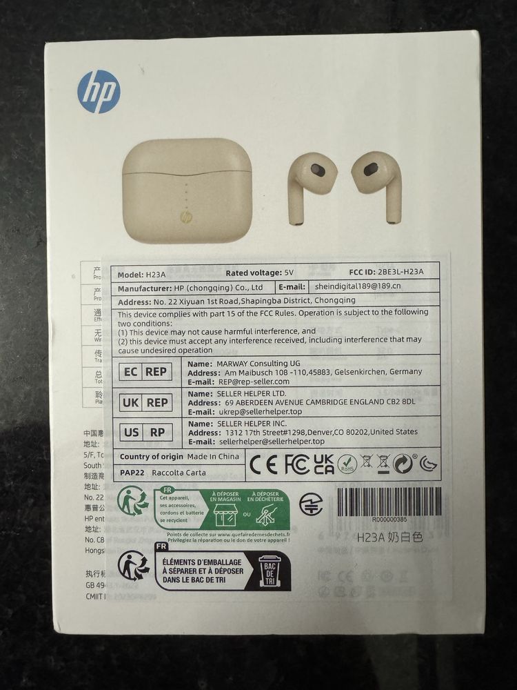 Fones HP NOVOS