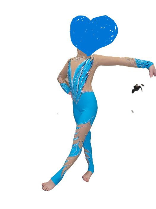 Гімнастичний комбінезон зріст 122-128 см