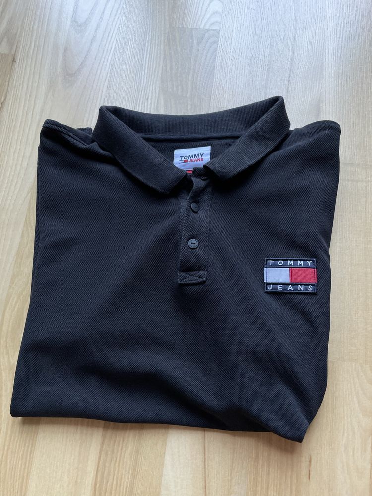 Tommy Hilfiger koszulka polo Tommy Jeans czarna roz.L