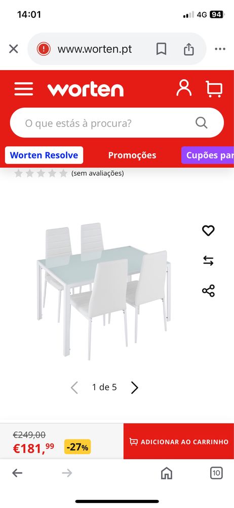 Vendo mesa com tampo em vidro