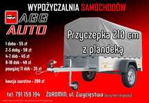 do wynajęcia wynajem przyczepka lekka z plandeką