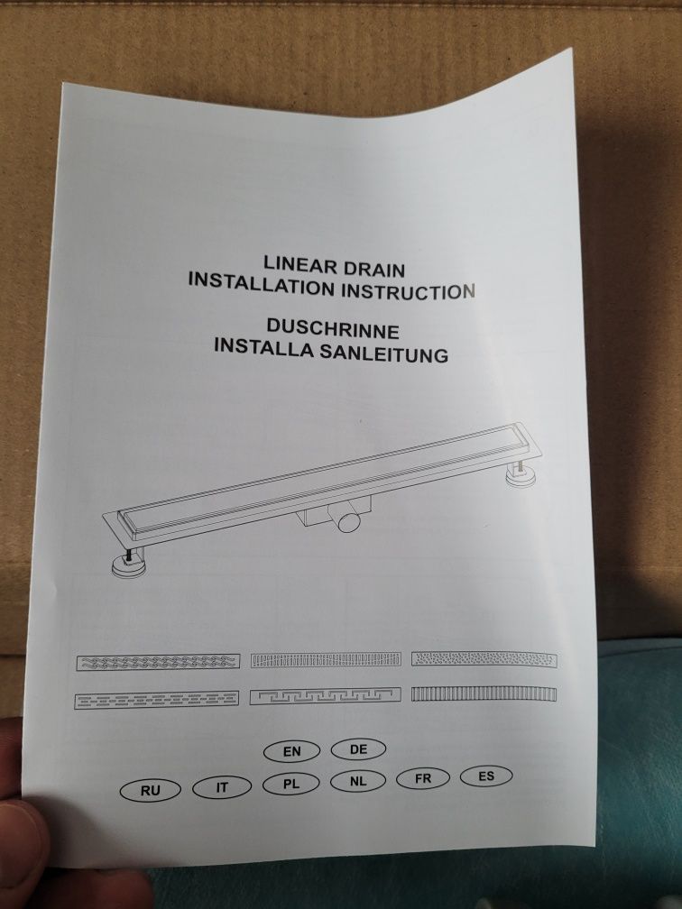 Odpływ liniowy złoty 800mm Armatura Krakowska