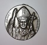 Okazja!! Stary Elegancki Oreginał Medalion z Janem Pawłem II.