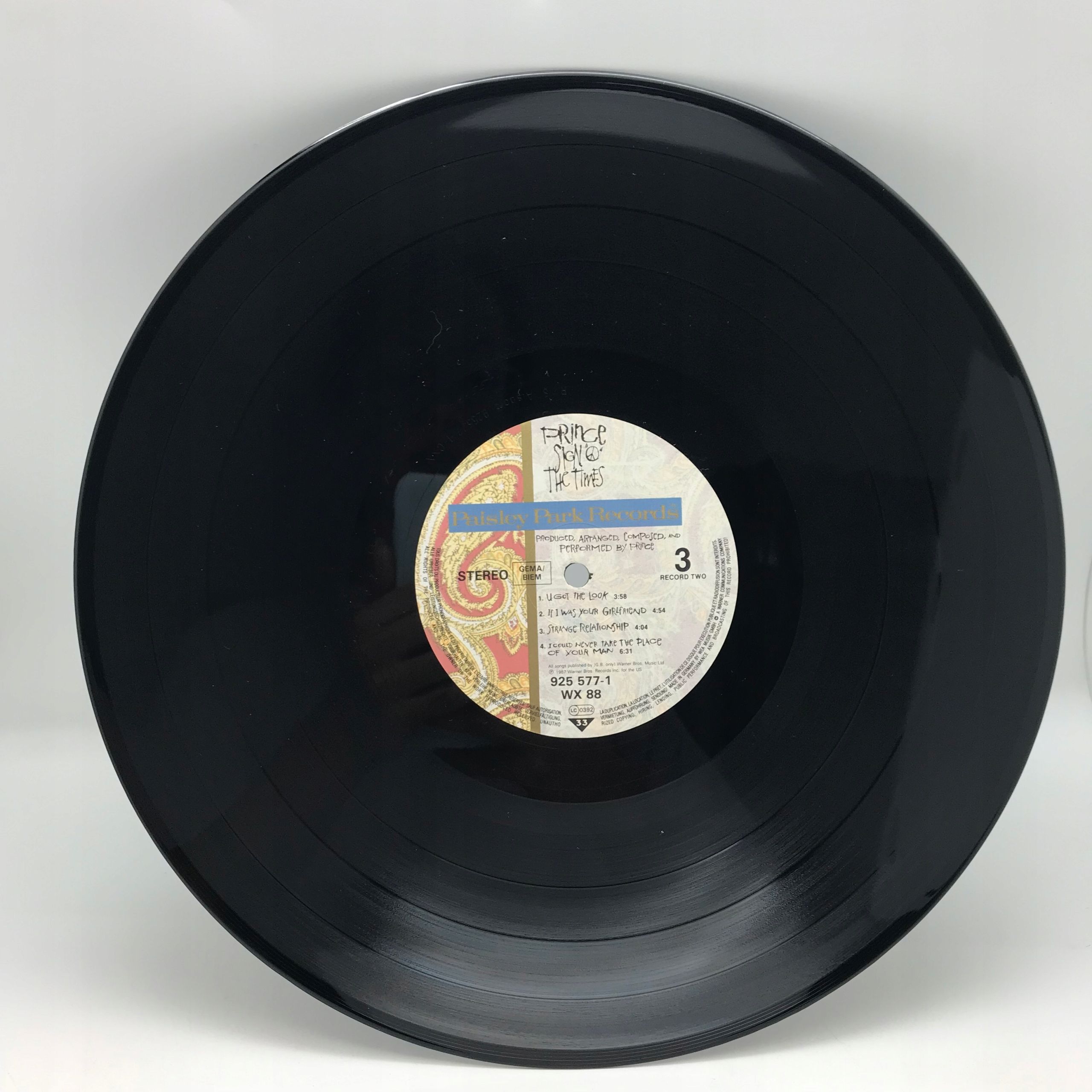 winyl - prince - sign o' the times