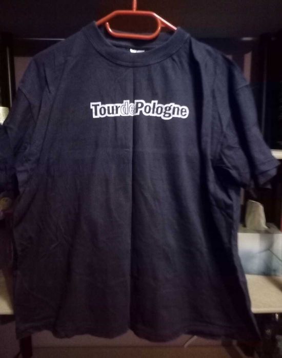 Koszulka z nadrukiem Tour de Pologne granatowa XL wymiary unisex
