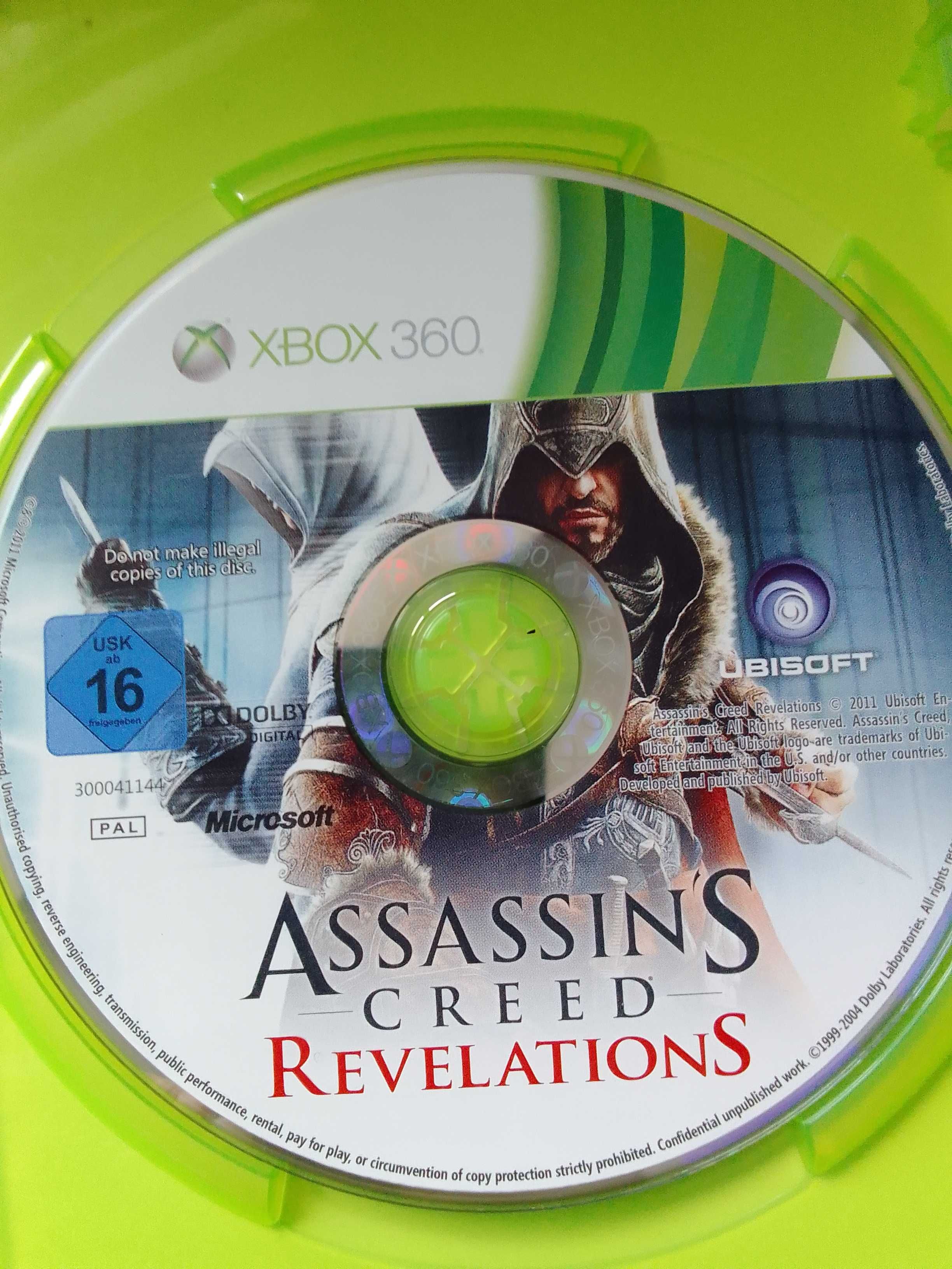 Dwie gry ASSASSINS CREED - Black flag IVRevelations - xbox 360