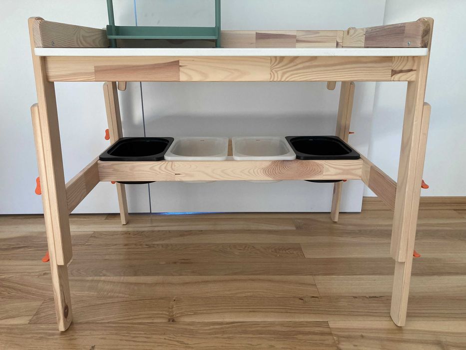 FLISAT Biurko dla dziecka, regulowane + Akcesoria do RELATERA