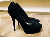 czarne szpilki new look wysokie 14 cm