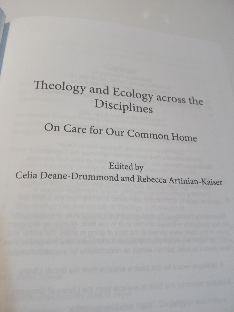 Theology and Ecology Across the Disciplines - Celia Deane-Drummon