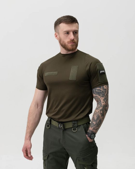 быстросохнущая тактическая Футболка BEZET хаки