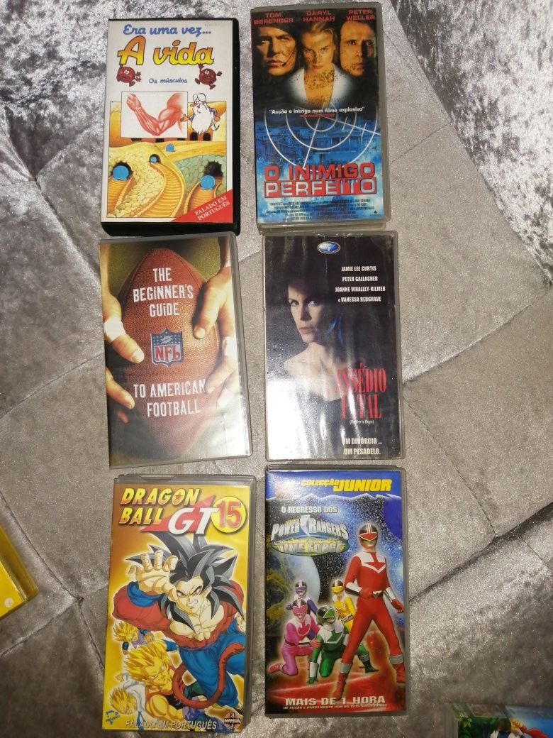 30 Cassetes de video VHS para crianças - 2€/cada. Pack das 30= 50€