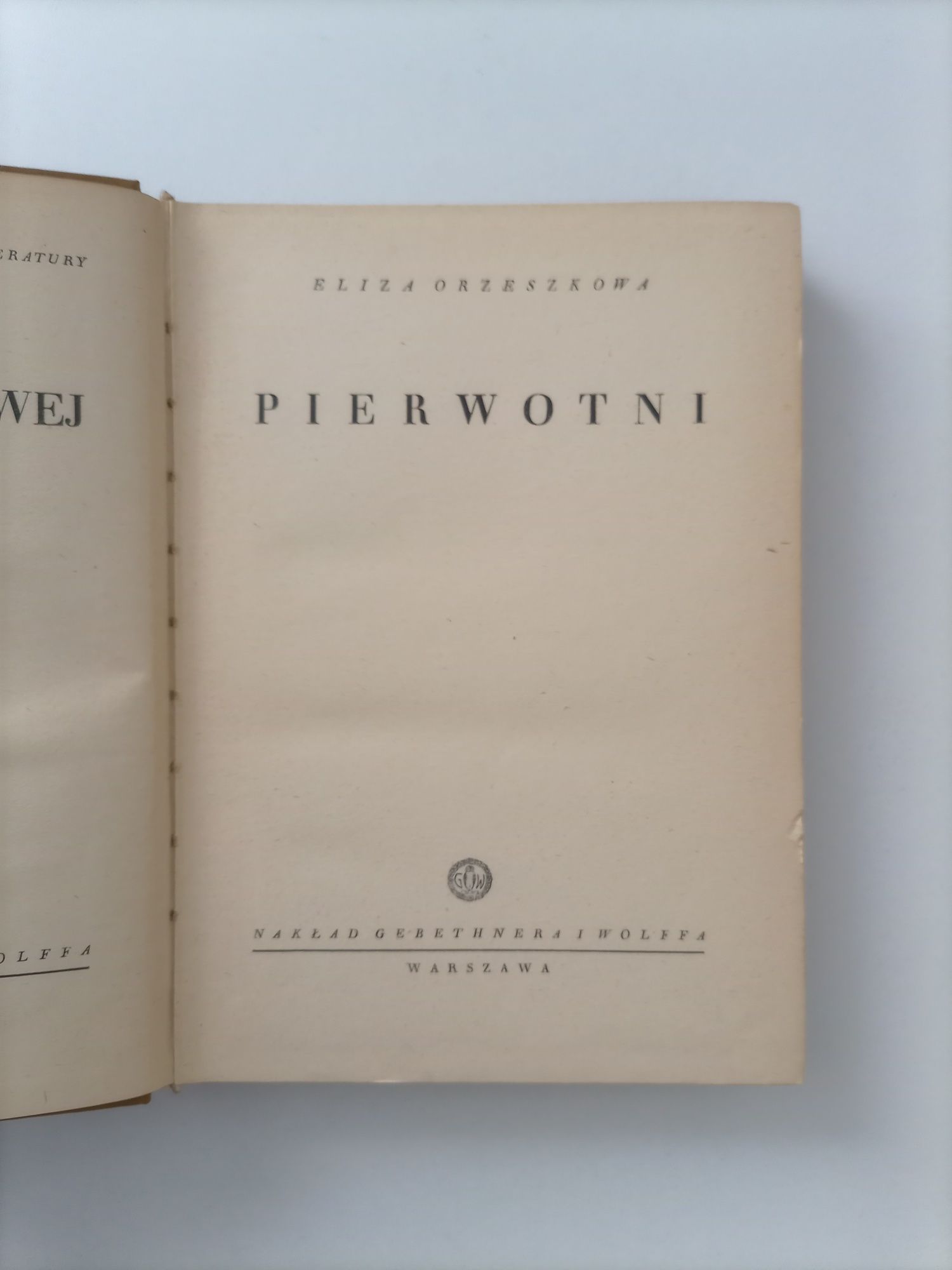 Eliza Orzeszkowa Pisma wyd. 1937 r. t. 9