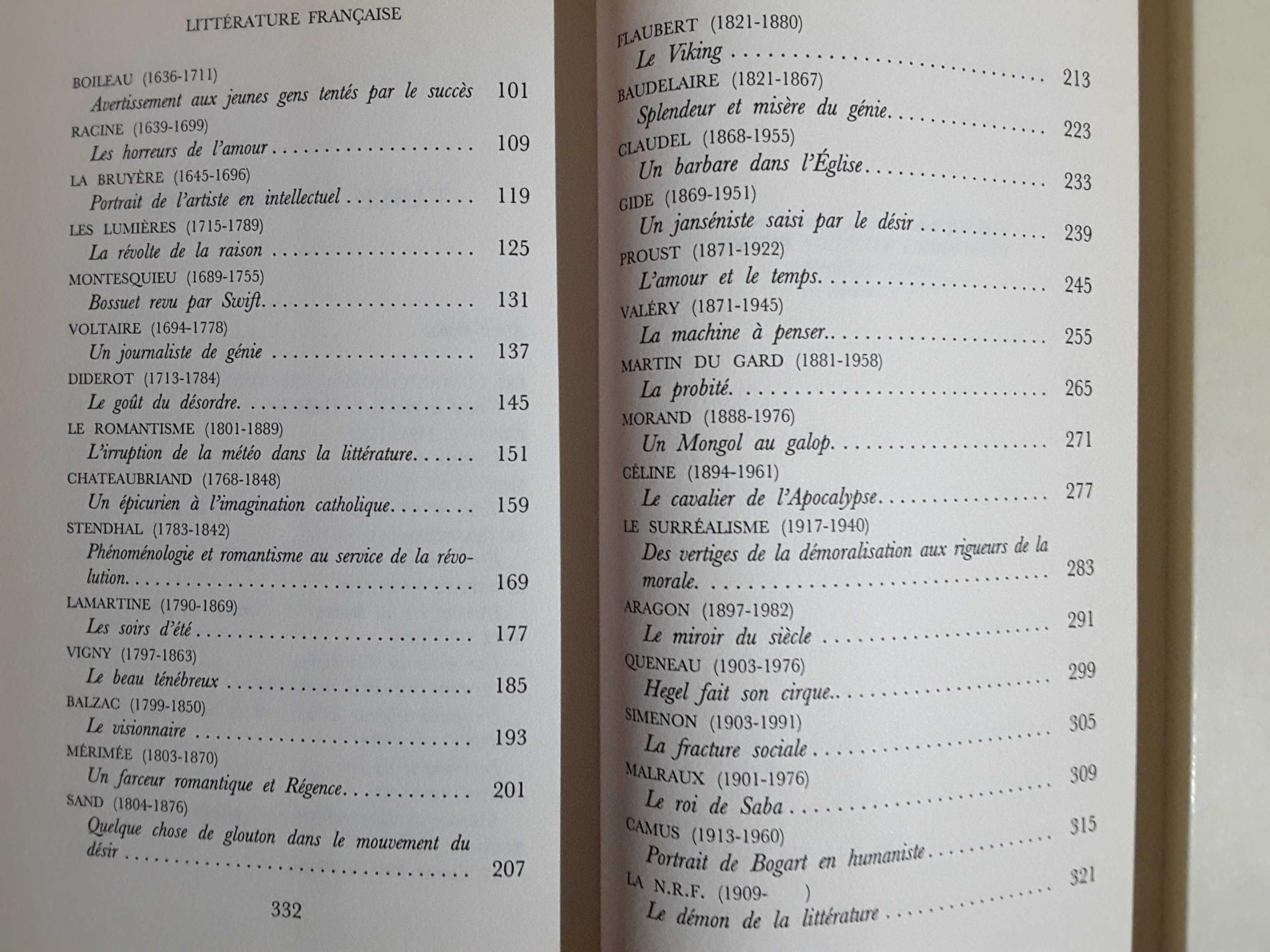 Histoire de la Littérature Française/ Philip Roth/ Neal Stephenson