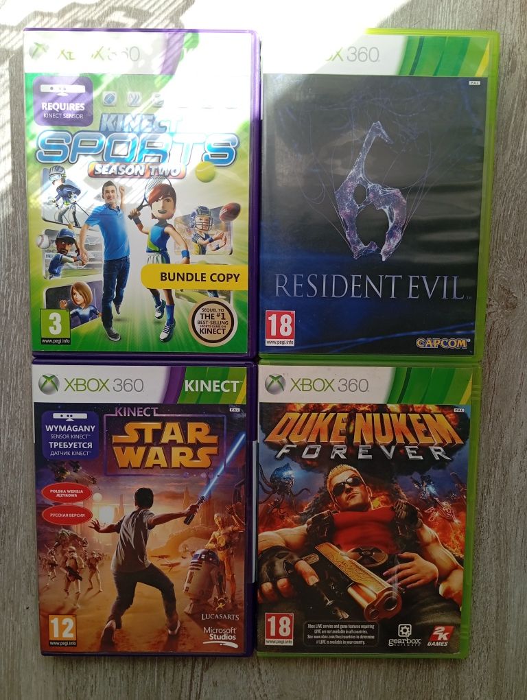 Gry Xbox 360 Star Wars, Kinect Sport 2, Duke Nukem, Resident Evil