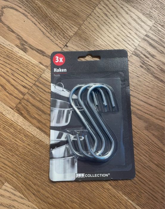 Haczyki, haki metalowe 3 sztuki