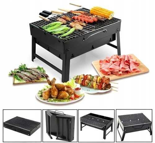 Grill turystyczny przenośny składany węglowy mini grill ogrodowy