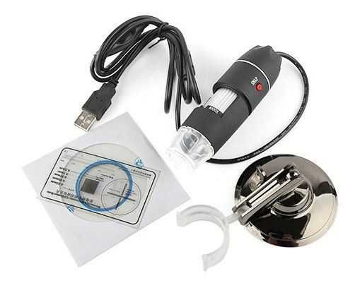 Цифровой 500x Микроскоп USB c подставкой электронный камера