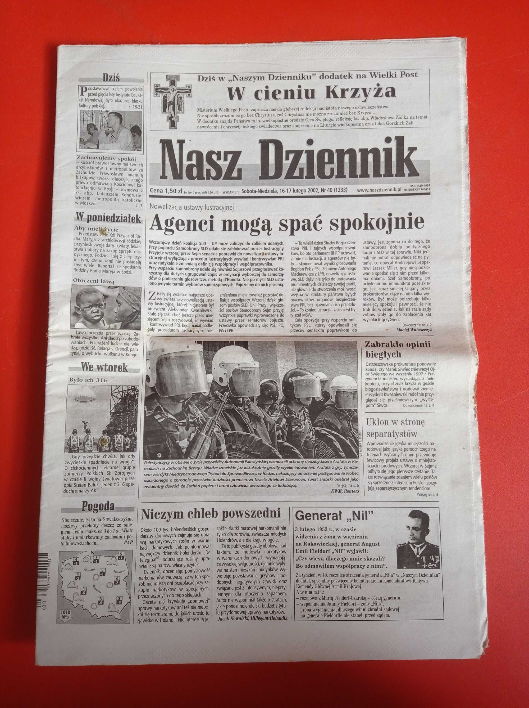 Nasz Dziennik, nr 40/2002, 16-17 lutego 2002