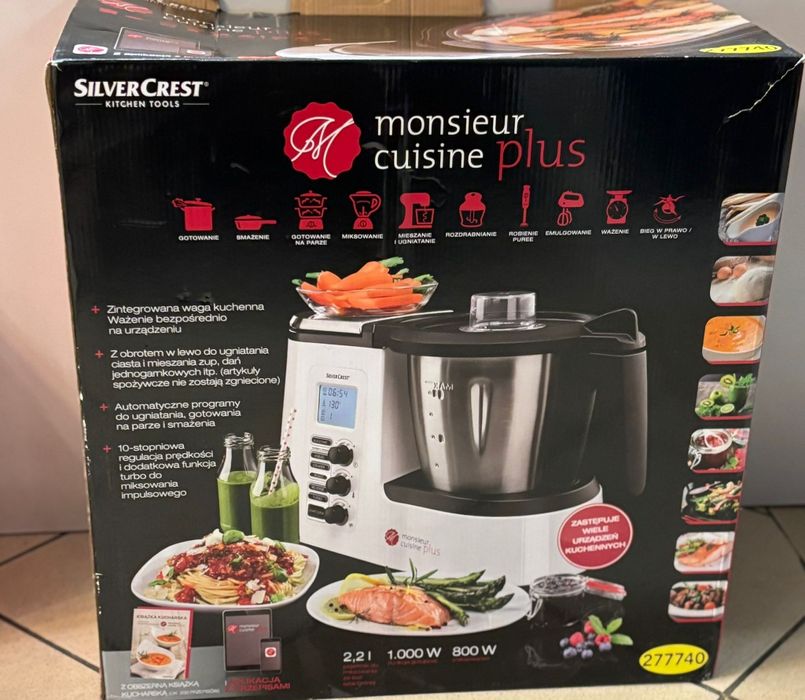 Robot kuchenny z wagą lidlomix silverCrest  1000 W biały