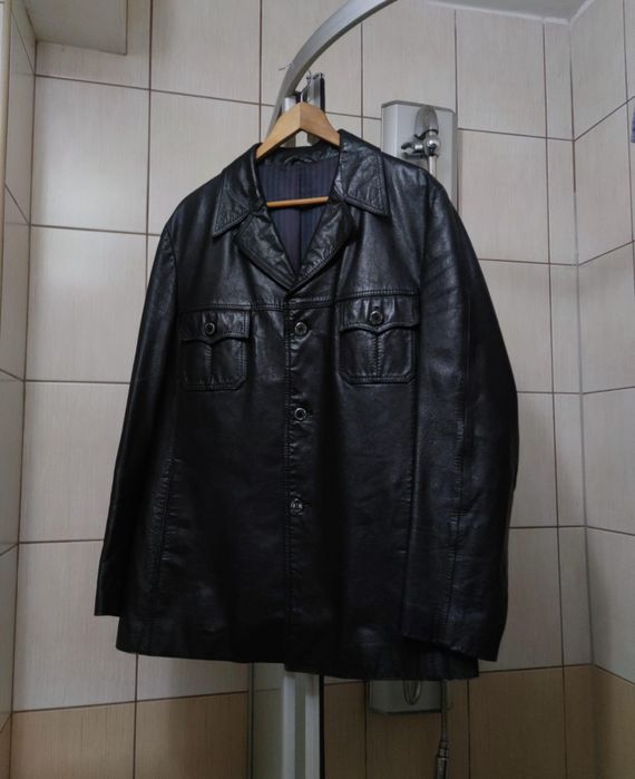 płaszcz kurtka XL płaszczyk leather lieder skóra męski męska Man skórz