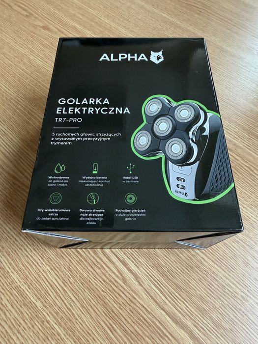 Golarka do głowy elektryczna ALPHA TR7-PRO_gwarancja 01.2027